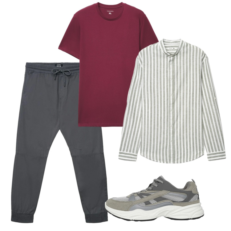 Outfit uomo - I pantaloni sporty. Stile Casual per Tutti i giorni. Abbinamento con sneakers, t-shirt, camicie, pantaloni.
