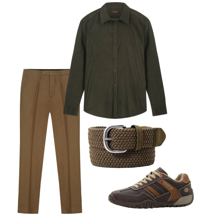 Outfit uomo - Bruno. Stile Casual per Serata speciale. Abbinamento con sneakers, pantaloni, camicie, cinture.