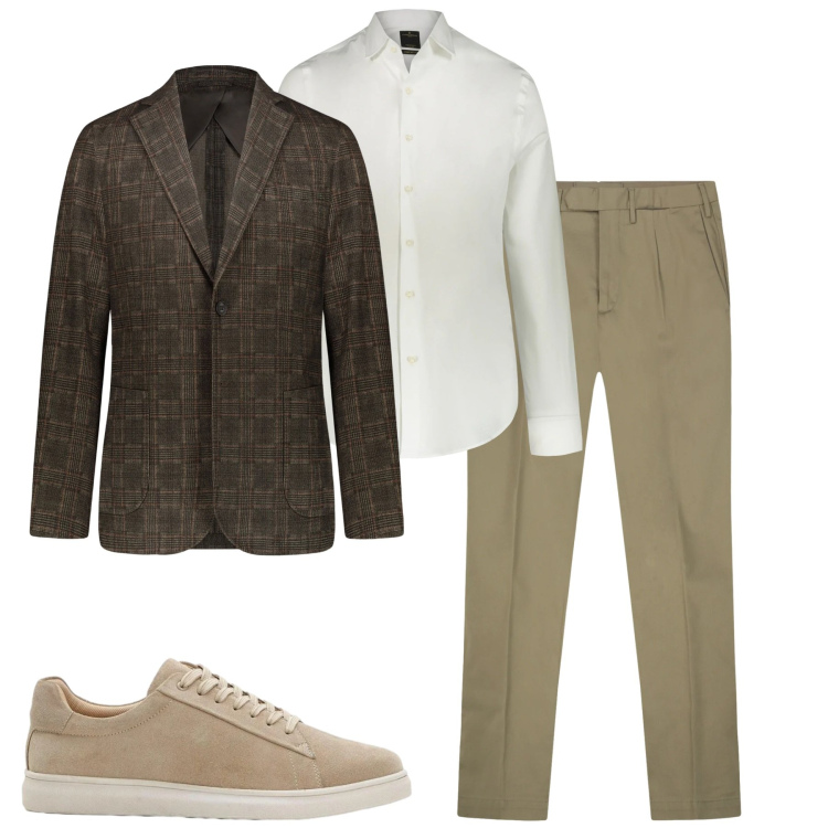 Outfit uomo - Total look #2396514. Stile Urban per Tutti i giorni. Abbinamento con sneakers, giacche, pantaloni, camicie.