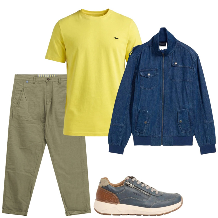 Outfit uomo - Total look #2396572. Stile Casual per Tutti i giorni. Abbinamento con sneakers, giacche, pantaloni, t-shirt.