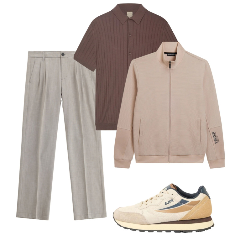 Outfit uomo - Maggio. Stile Casual per Tutti i giorni. Abbinamento con sneakers, pantaloni, felpe, polo.