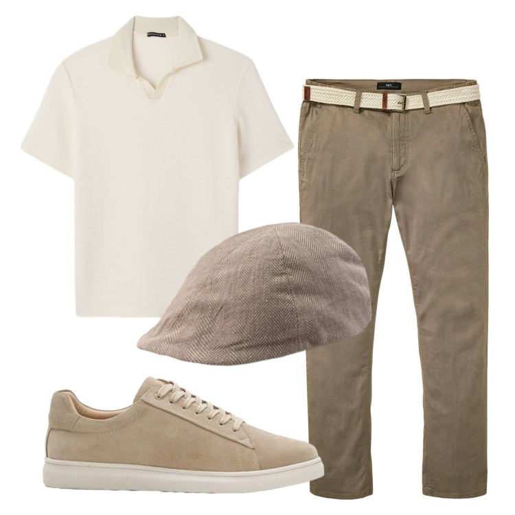 Outfit uomo - Total look #2396749. Stile Casual per Tutti i giorni. Abbinamento con pantaloni chino, sneakers, polo, cappelli e berretti.