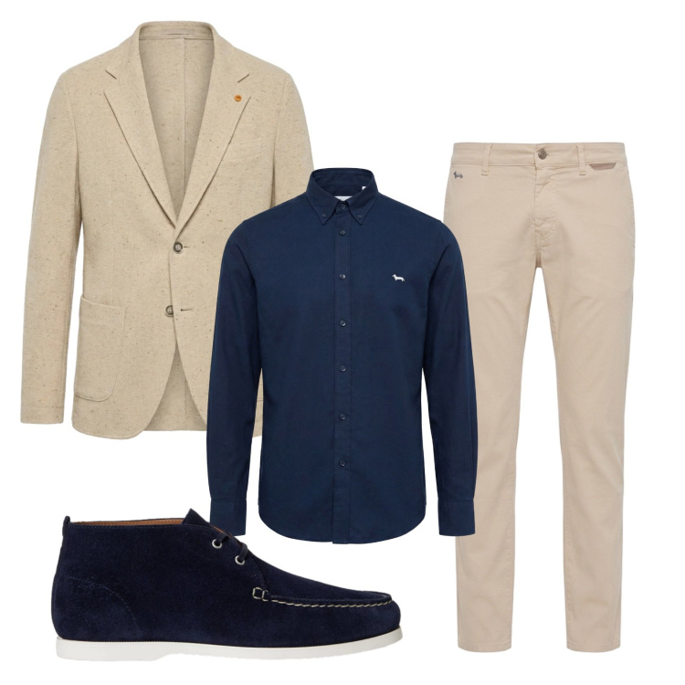 Outfit uomo - Total look #2397036. Stile Business/Elegante per Cerimonia. Abbinamento con camicie, pantaloni, giacche, scarpe stringate.