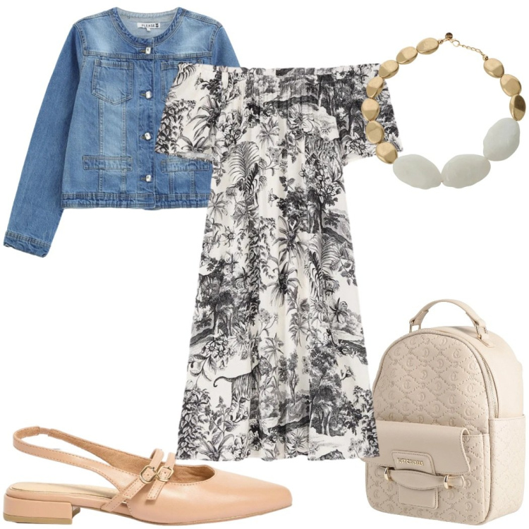 Outfit donna - Il ritorno delle ballerine boho. Stile Boho per Tutti i giorni. Abbinamento con zaini, ballerine, blazer, collane, vestiti corti.