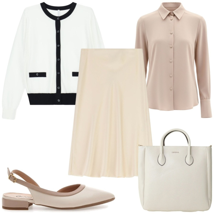 Outfit donna - Light Steps ballerine chic. Stile Chic per Tutti i giorni. Abbinamento con borse a tracolla, cardigans, gonne longuette, camicie, ballerine.