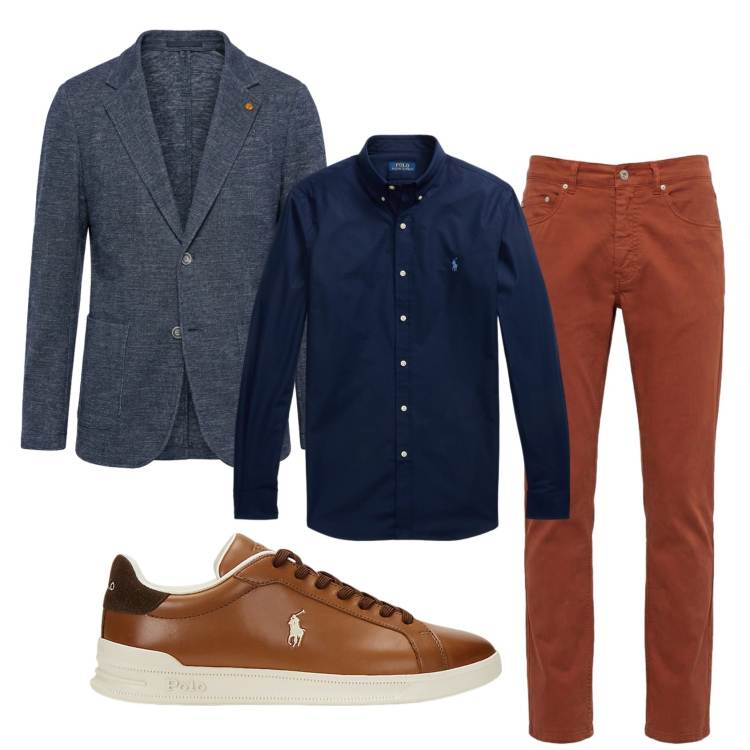 Outfit uomo - Total look #2398015. Stile Trendy per Serata speciale. Abbinamento con pantaloni, giacche, sneakers, camicie.