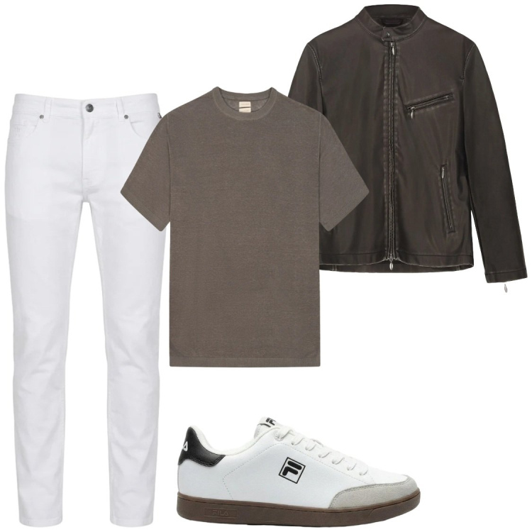 Outfit uomo - PortaloIlGiubbotto#maggio. Stile Trendy per Serata speciale. Abbinamento con sneakers, pantaloni, giacche, t-shirt.