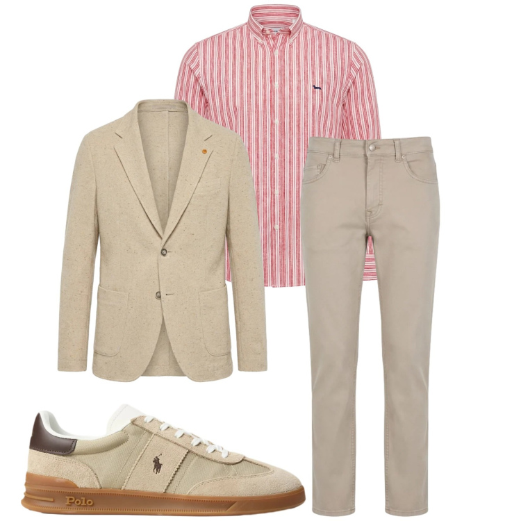 Outfit uomo - Total look #2398657. Stile Trendy per Serata speciale. Abbinamento con camicie, pantaloni, giacche, sneakers.