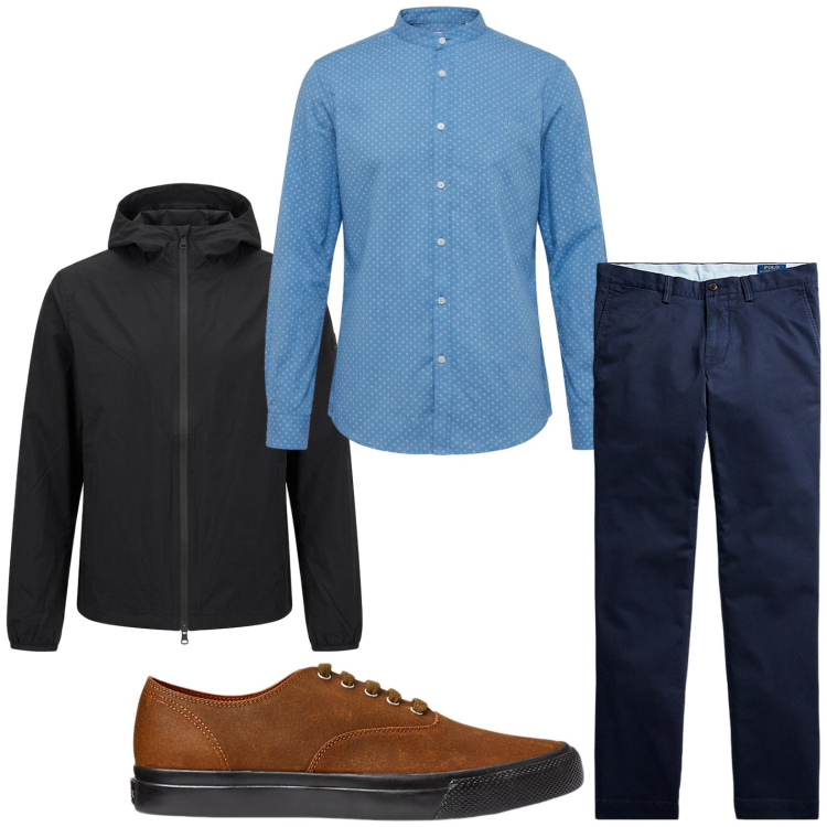 Outfit uomo - Casual. Stile Casual per Tutti i giorni. Abbinamento con camicie, sneakers, pantaloni, giacche.