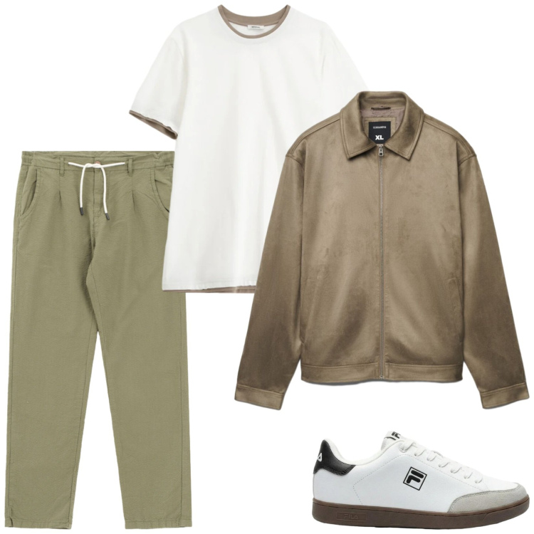 Outfit uomo - Mix and match. Stile Casual per Tutti i giorni. Abbinamento con sneakers, giacche, t-shirt, pantaloni.