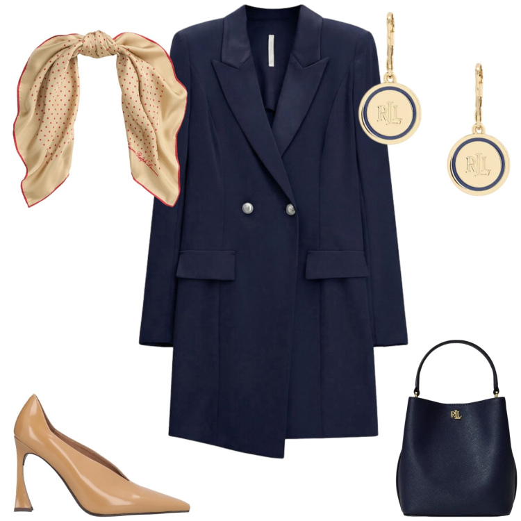 Outfit donna - Bon ton cerimonia evento serata. Stile Bon Ton per Cerimonia. Abbinamento con décolleté, vestiti corti, borse a secchiello, orecchini, foulard.