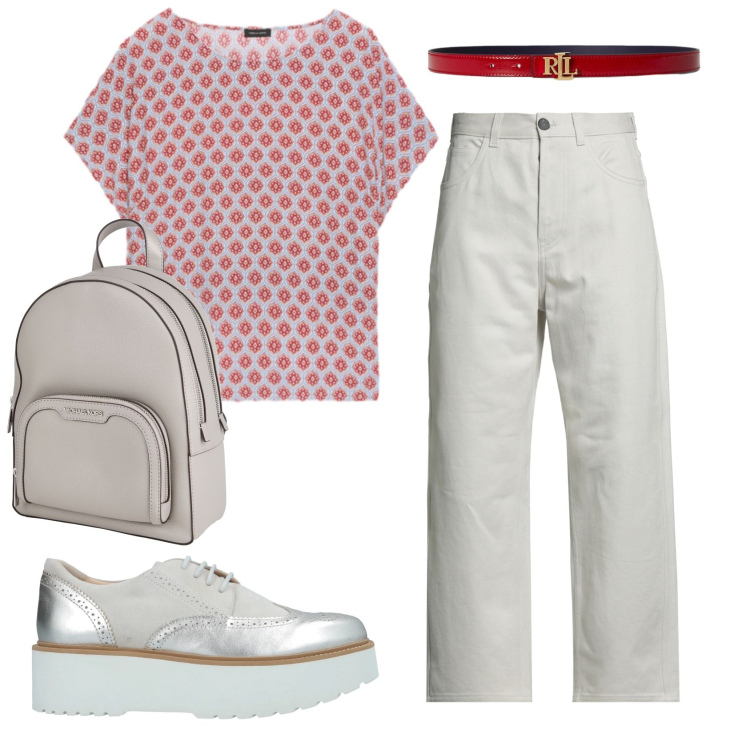 Outfit donna - Total look #2399721. Stile Basic per Tutti i giorni. Abbinamento con scarpe stringate, pantaloni, zaini, t-shirt, cinture.