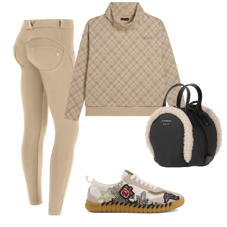 Outfit donna - Piccoli dettagli. Stile Sporty chic per Tutti i giorni. Abbinamento con zaini, pantaloni skinny, felpe, sneakers.
