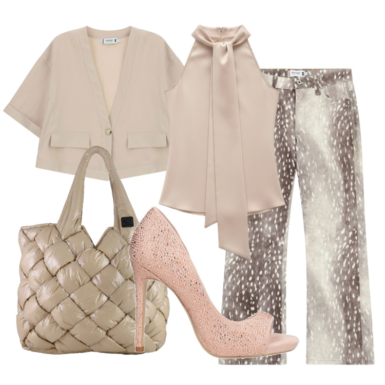 Outfit donna - Total look #2399998. Stile Chic per Ufficio. Abbinamento con décolleté, pantaloni, cappotti, top, borse tote.