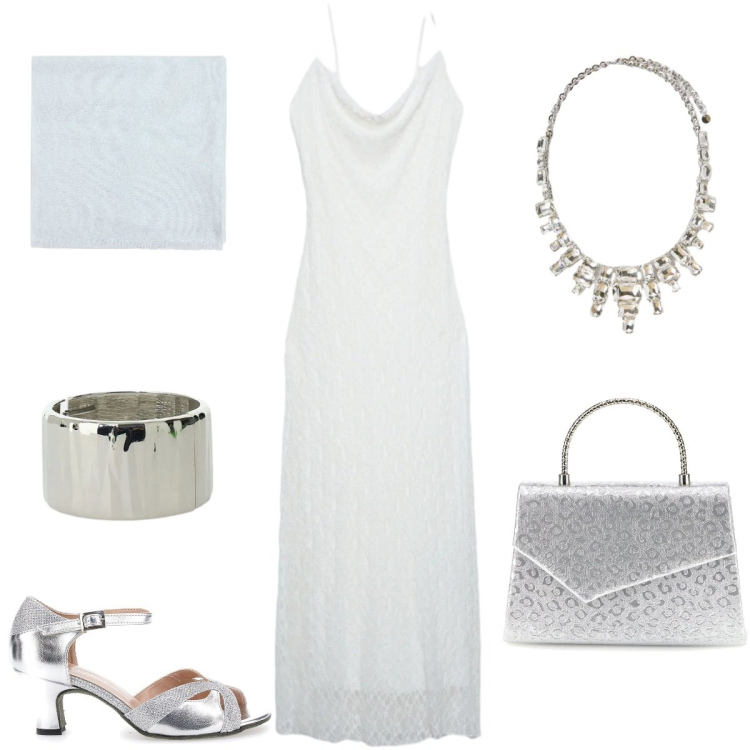 Outfit donna - Finishing Touch. Stile Chic per Cerimonia. Abbinamento con vestiti lunghi, braccialetti, sciarpe, collane, pochette, décolleté.