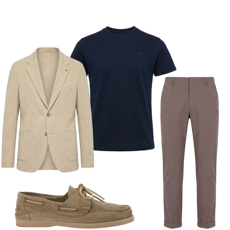 Outfit uomo - Total look #2400673. Stile Urban per Tutti i giorni. Abbinamento con t-shirt, scarpe stringate, pantaloni, giacche.