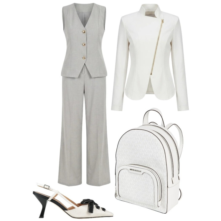 Outfit donna - Total look #2400679. Stile Chic per Serata fuori. Abbinamento con zaini, décolleté, tute, blazer.