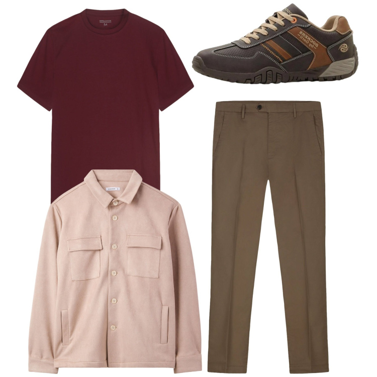 Outfit uomo - Total look. Stile Casual per Tutti i giorni. Abbinamento con sneakers, cappotti, pantaloni, t-shirt.