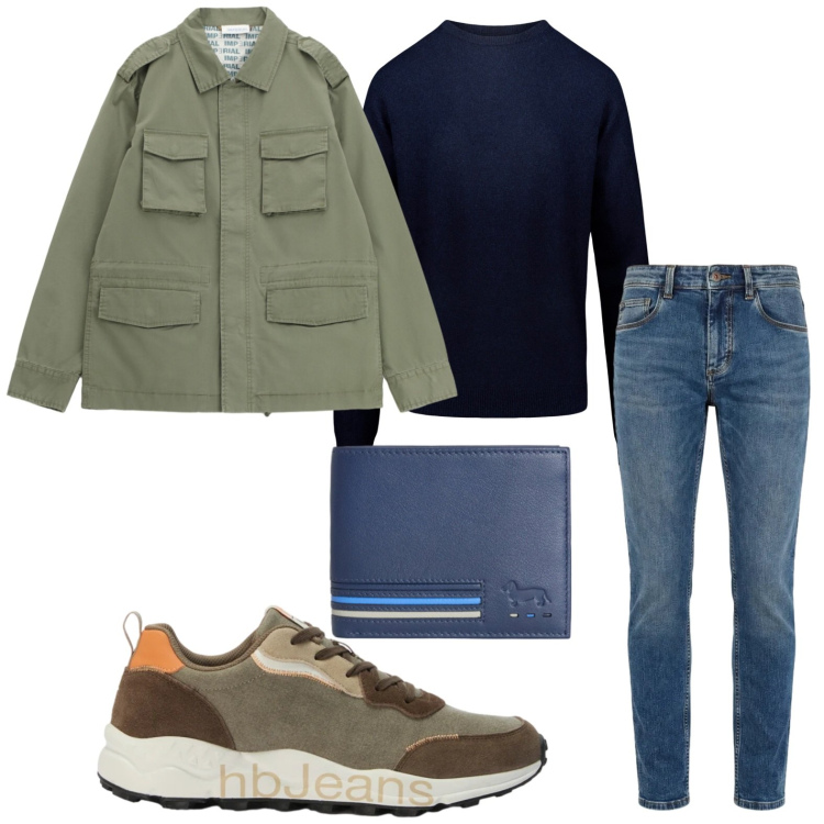 Outfit uomo - Giacca multitasking. Stile Trendy per Tutti i giorni. Abbinamento con cappotti, portafogli, jeans slim fit, sneakers, maglieria.