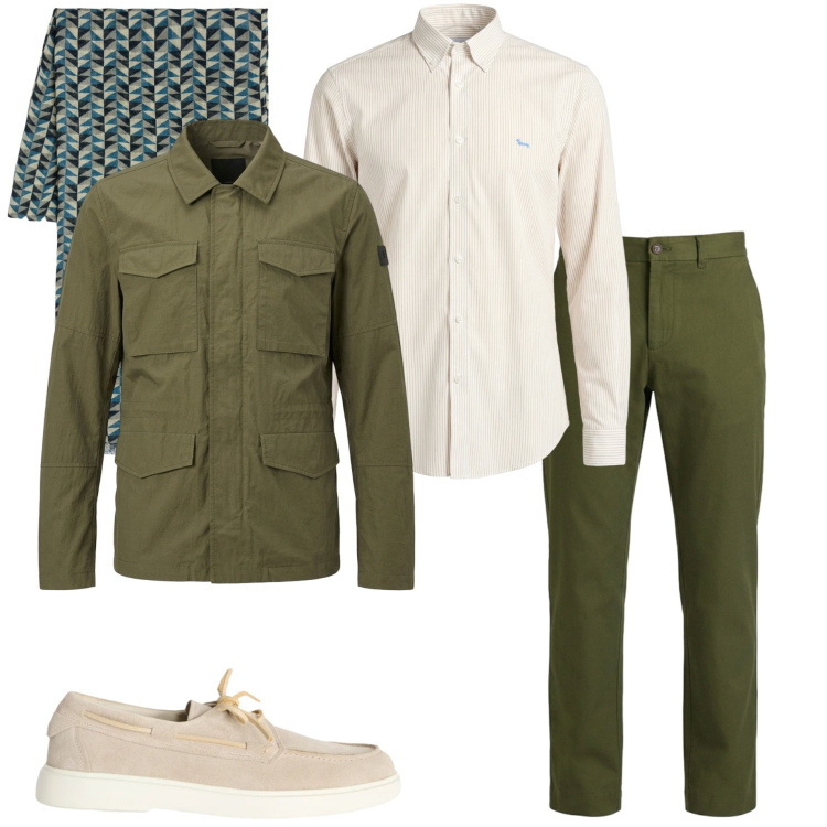 Outfit uomo - In ufficio con lo scooter. Stile Urban per Ufficio. Abbinamento con scarpe stringate, camicie, sciarpe, pantaloni, cappotti.