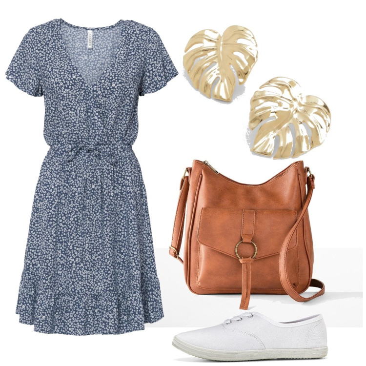 Outfit femme - Urban #2499. Style Urban pour Tous les jours. Assortir avec robes longues, sneakers, sacs en bandoulière, boucles d'oreilles.