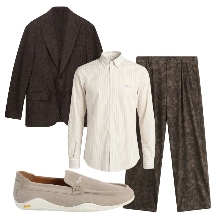 Outfit uomo - Total look #2401971. Stile Business/Elegante per Serata speciale. Abbinamento con pantaloni, camicie, scarpe stringate, giacche.