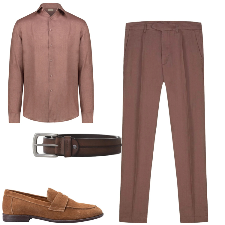 Outfit uomo - Doppelganger. Stile Urban per Tutti i giorni. Abbinamento con cinture, scarpe stringate, camicie, pantaloni.