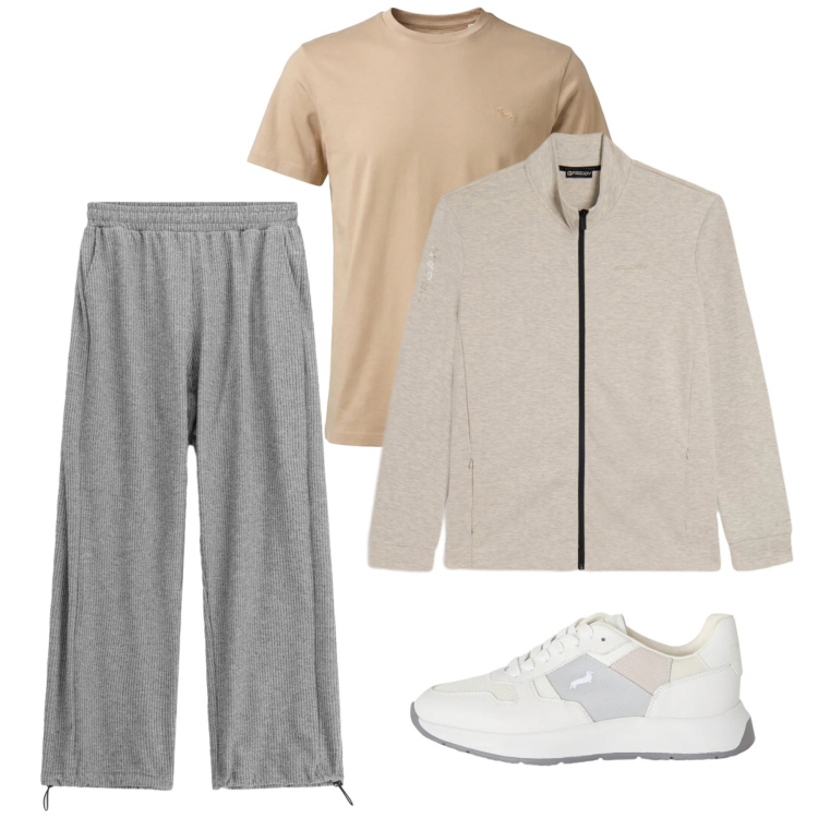 Outfit uomo - Sport. Stile Urban per Sport. Abbinamento con pantaloni, sneakers, t-shirt, felpe.