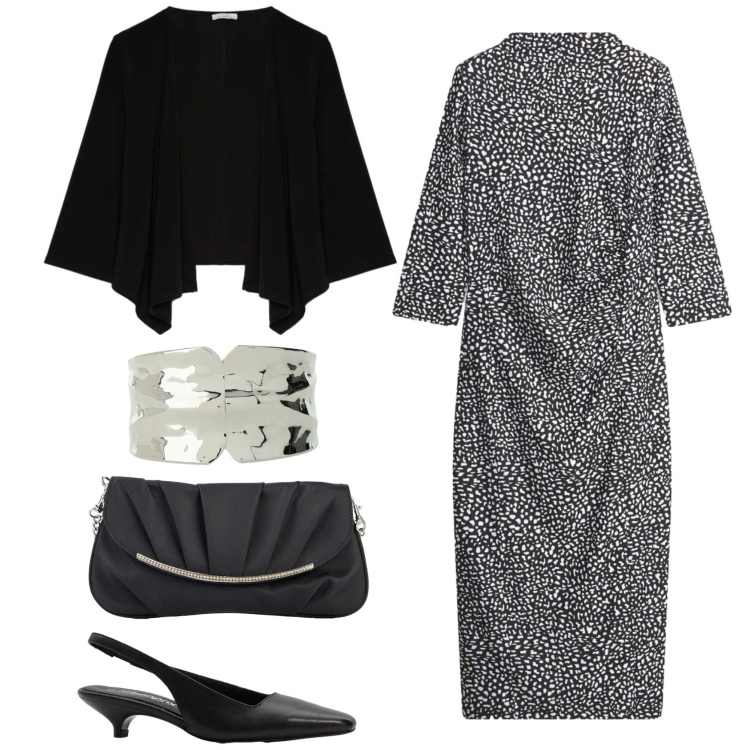 Outfit donna - Sempre chic. Stile Chic per Cerimonia. Abbinamento con vestiti lunghi, décolleté, clutch, braccialetti, blazer.