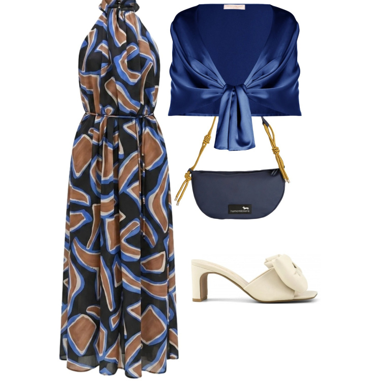 Outfit donna - Festa di laurea. per Cerimonia. Abbinamento con borse a tracolla, vestiti lunghi, stole, sandali col tacco.
