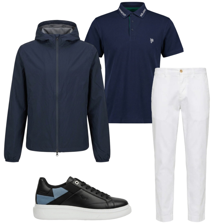 Outfit uomo - Total look #2402670. Stile Trendy per Tutti i giorni. Abbinamento con sneakers, pantaloni chino, polo, giacche.