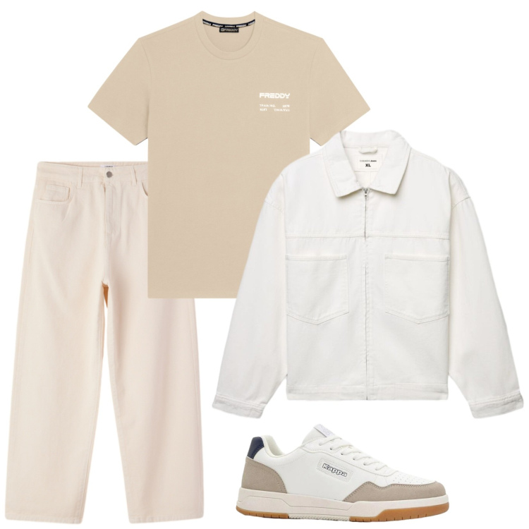 Outfit uomo - Total look #2402964. Stile Casual per Tutti i giorni. Abbinamento con sneakers, cappotti, pantaloni, t-shirt sportive.
