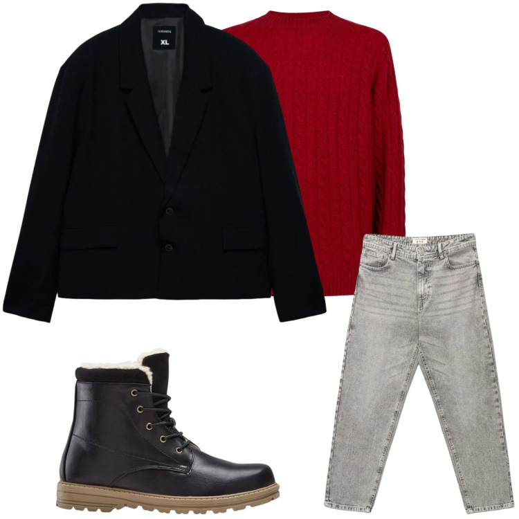 Outfit uomo - Blazer intramontabile. Stile Casual per Tutti i giorni. Abbinamento con stivali e stivaletti, jeans, giacche, maglieria.
