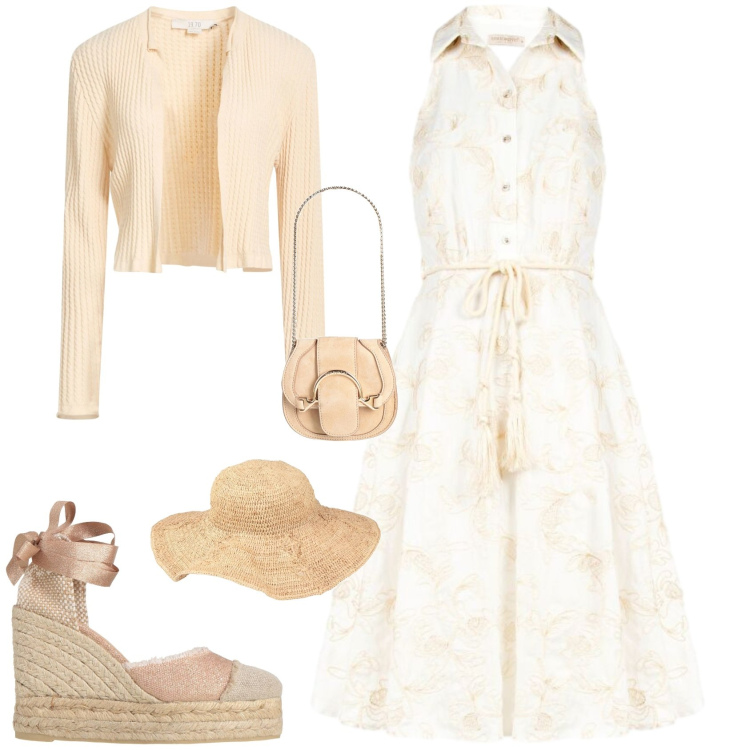 Outfit donna - Vintage retro ogni giorno. Stile Vintage retrò per Tutti i giorni. Abbinamento con marsupi, cardigans, cappelli, espadrillas, vestiti chemisier.