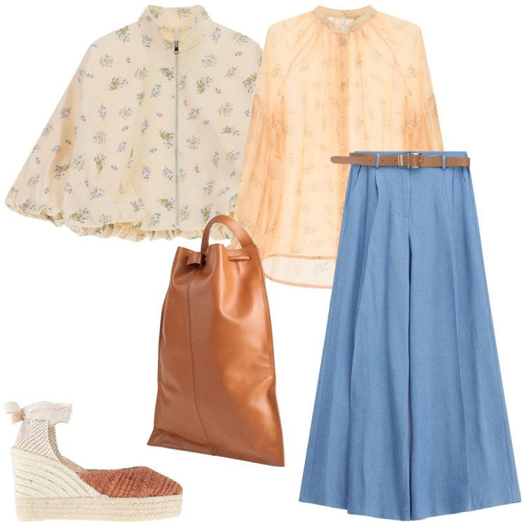 Outfit donna - Tempo libero. Stile Boho per Tutti i giorni. Abbinamento con zaini, espadrillas, jeans, bomber, camicie.