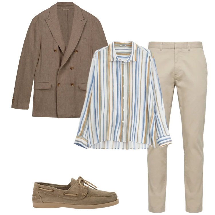 Outfit uomo - Total look #2405292. Stile Business/Elegante per Ufficio. Abbinamento con camicie, pantaloni, scarpe stringate, giacche.