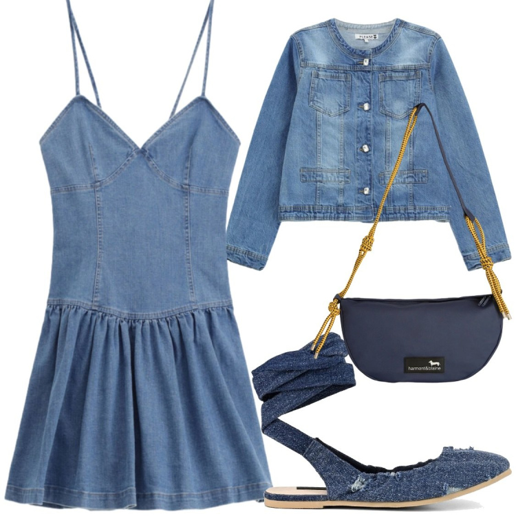Outfit donna - Serate. Stile Chic per Serata fuori. Abbinamento con borse a tracolla, vestiti corti, blazer, ballerine.