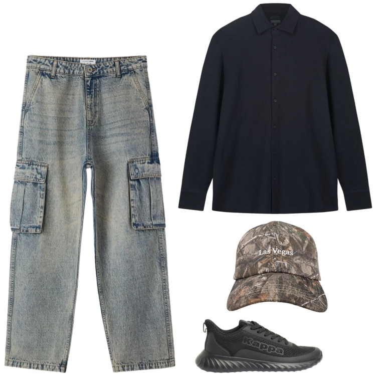 Outfit uomo - Urban outfit. Stile Urban per Tutti i giorni. Abbinamento con sneakers, jeans, cappelli con visiera, polo.
