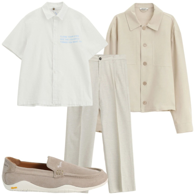 Outfit uomo - La camicia giacca. Stile Trendy per Ufficio. Abbinamento con pantaloni, camicie, camicie a manica corta, scarpe stringate.
