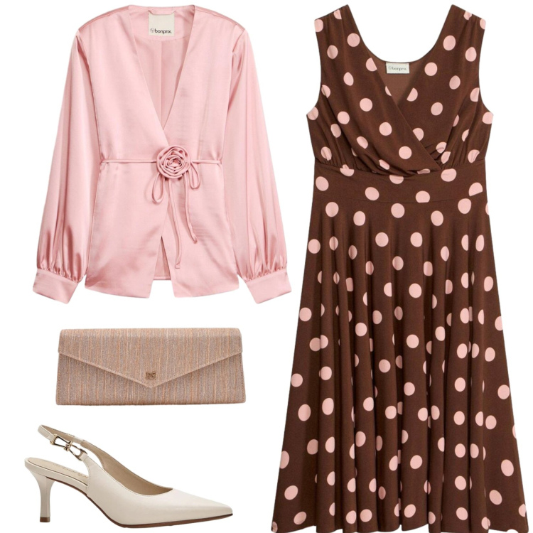 Outfit donna - Total look #2406404. Stile Bon Ton per Cerimonia. Abbinamento con blazer, décolleté, vestiti, pochette.
