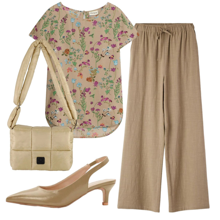 Outfit donna - Total look #2406422. Stile Basic per Ufficio. Abbinamento con bluse, décolleté, pantaloni, borse a spalla.