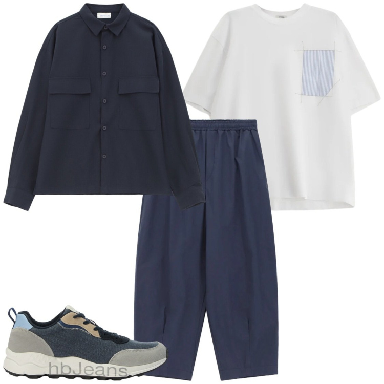 Outfit uomo - Sabato in relax. Stile Casual per Tutti i giorni. Abbinamento con pantaloni, t-shirt, camicie, sneakers.