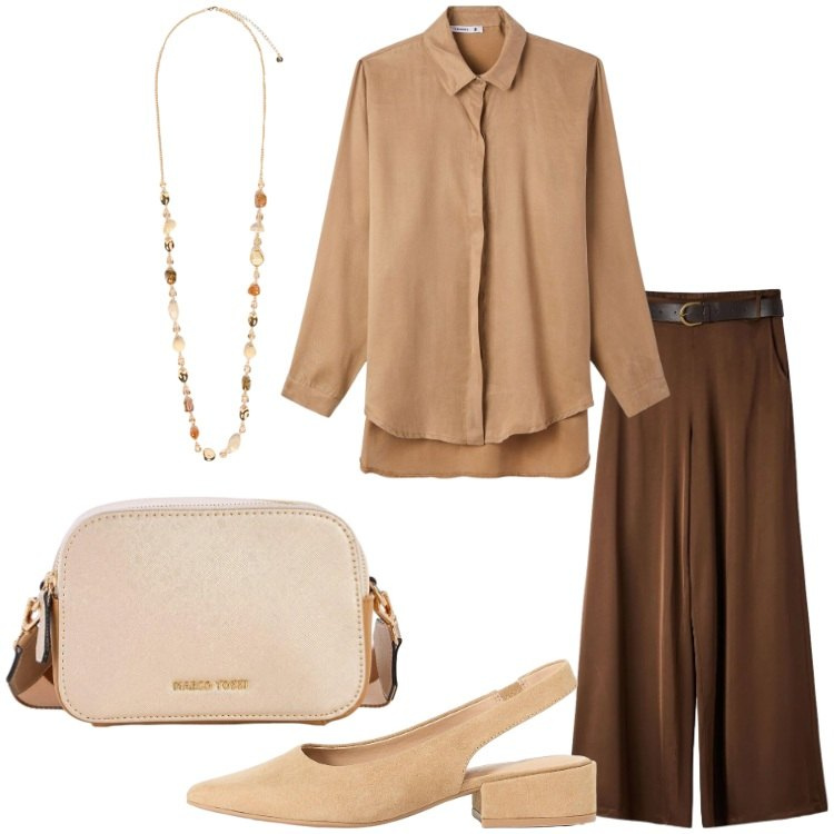 Outfit donna - Quiet dress - @pamela. Stile Minimal per Tutti i giorni. Abbinamento con décolleté, borse a tracolla, camicie, pantaloni, collane.