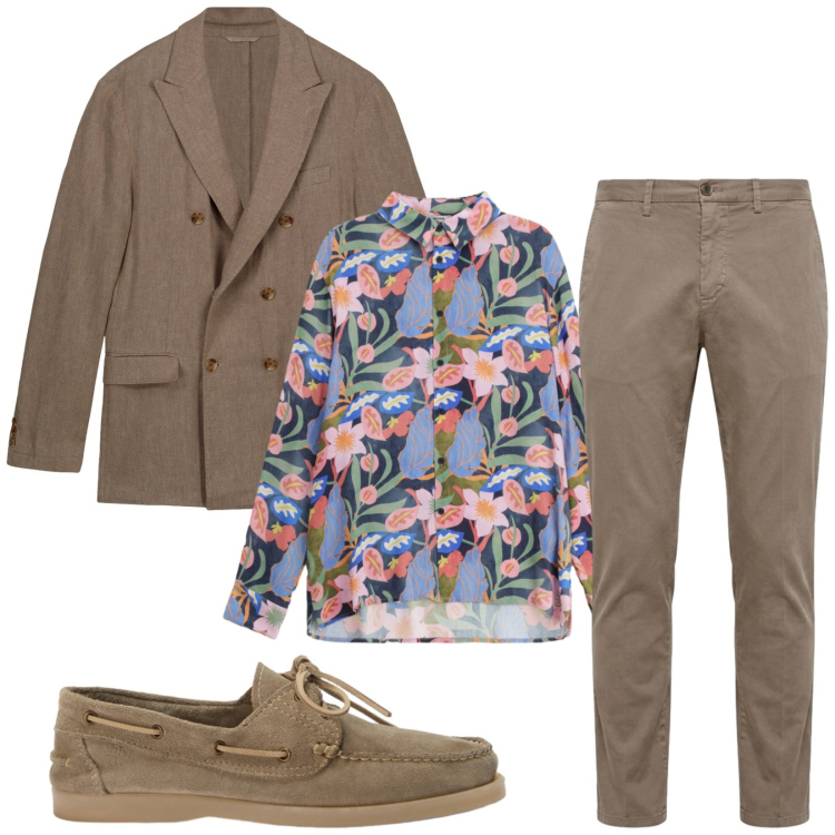 Outfit uomo - Total look #2407371. Stile Trendy per Serata speciale. Abbinamento con camicie, scarpe stringate, pantaloni chino, giacche.