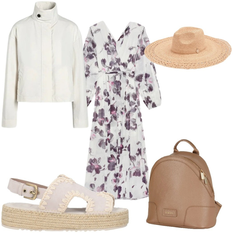 Outfit donna - Total look #2407735. Stile Etnico per Tutti i giorni. Abbinamento con zaini, espadrillas, cappelli, vestiti lunghi, bomber.