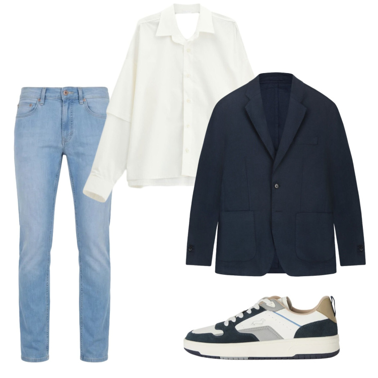 Outfit uomo - Maggio. Stile Casual per Tutti i giorni. Abbinamento con camicie, jeans, sneakers, giacche.