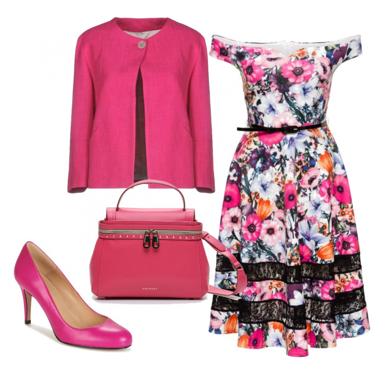 Outfit donna - Una domenica di primavera... Stile Urban Abbinamento con maglieria, blazer, scarpe rosa.