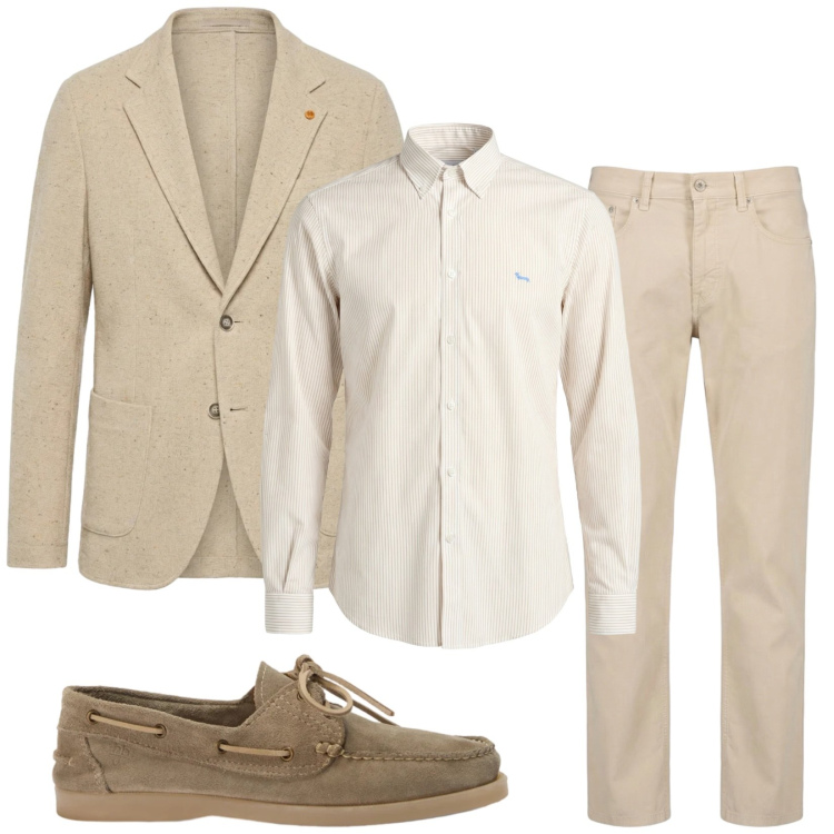 Outfit uomo - Total look #2409373. Stile Business/Elegante per Ufficio. Abbinamento con camicie, pantaloni, scarpe stringate, giacche.
