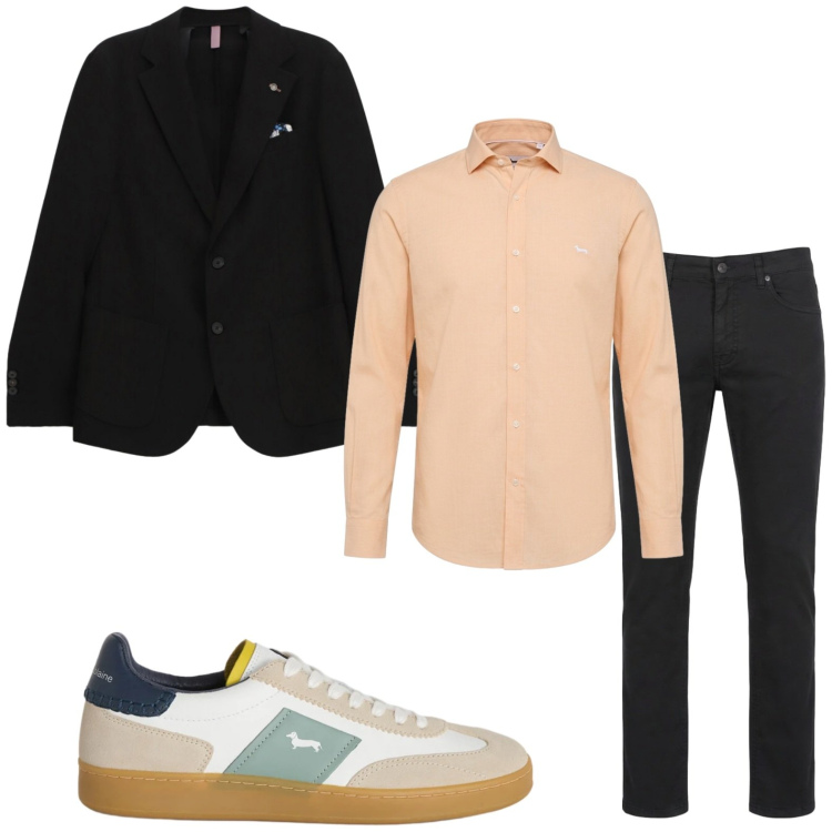 Outfit uomo - Urban. Stile Urban per Ufficio. Abbinamento con giacche, pantaloni, camicie, sneakers.