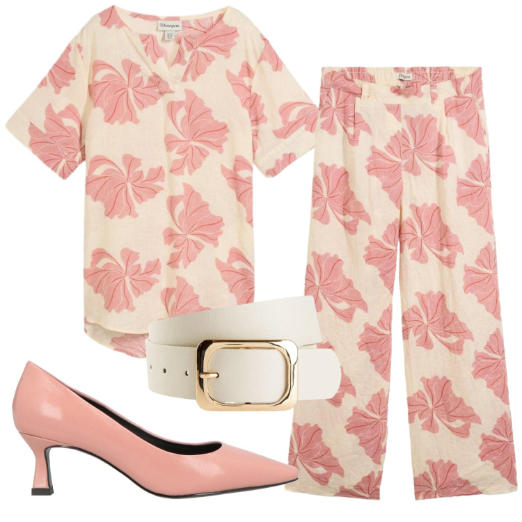 Outfit donna - Total look #2410380. Stile Basic per Tutti i giorni. Abbinamento con décolleté, pantaloni, cinture, bluse.